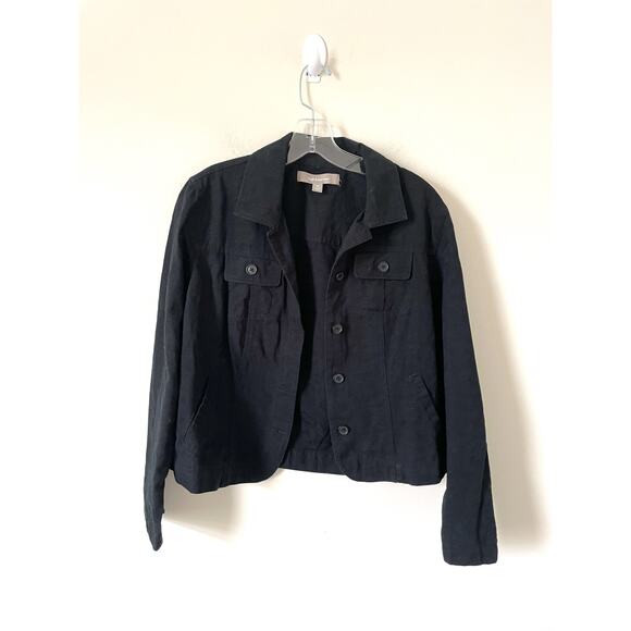 Croft & Barrel Casual Lightweight Cotton Jacket Blazer Black Size Medium - Picture 1 of 7